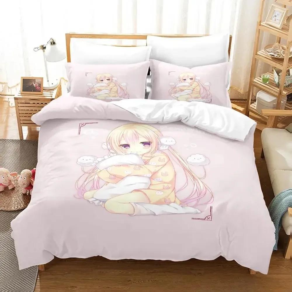 New Magical Girl Raising Project Bedding Set Single Twin Full Queen King Size Bed Set Adult Kid Bedroom Duvet Cover Sets Anime