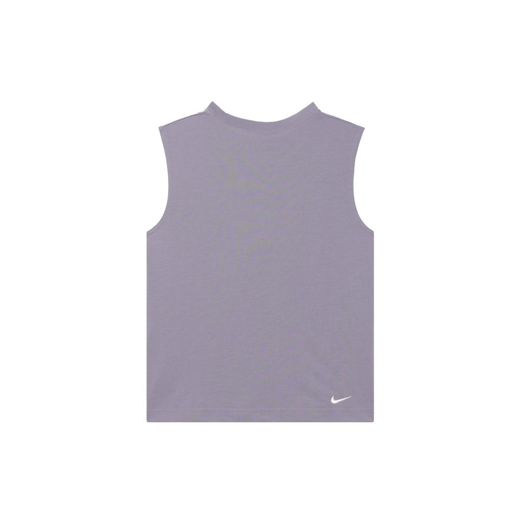 Nike Solid Color Casual Comfortable Training Sports Tank Top Quick Dry Sleeveless T-Shirt Women tops Purple DO9272509