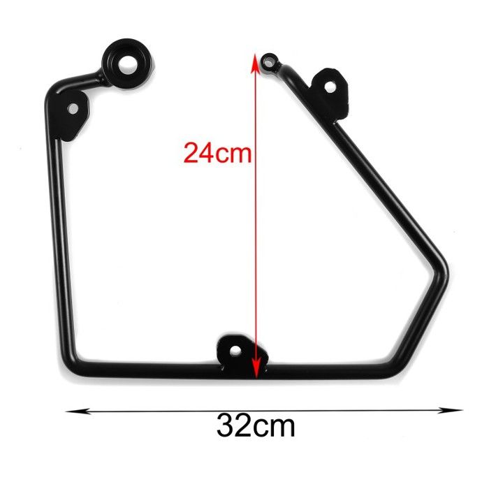 Support Ecarteur de Sacoches compatible avec Harley Davidson Sportster 95-15 gauche SHL Craftride + Support Ecarteur de Sacoches