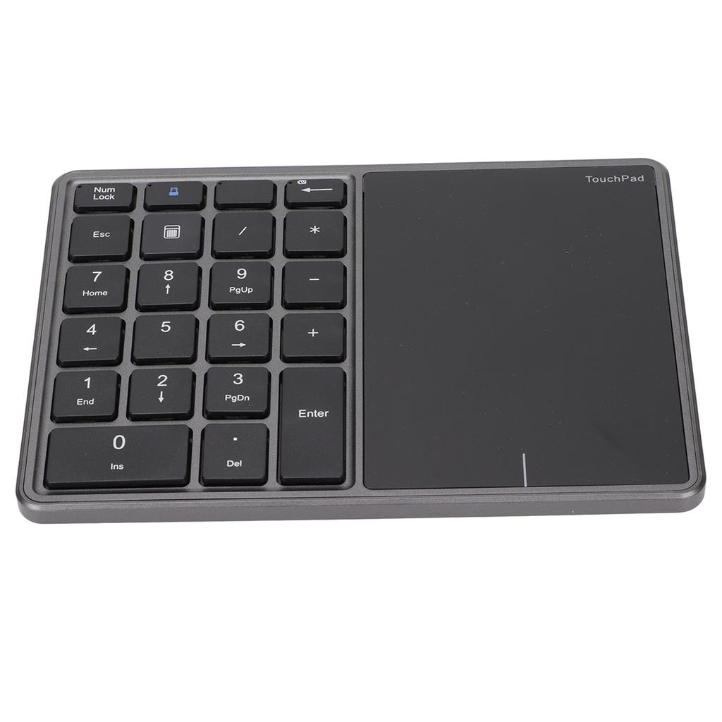 Wireless Numeric Keypad Touchpad Design 22 Keys 2.4G Dual Mode Connection Type C Interface Laptop KeypadGray