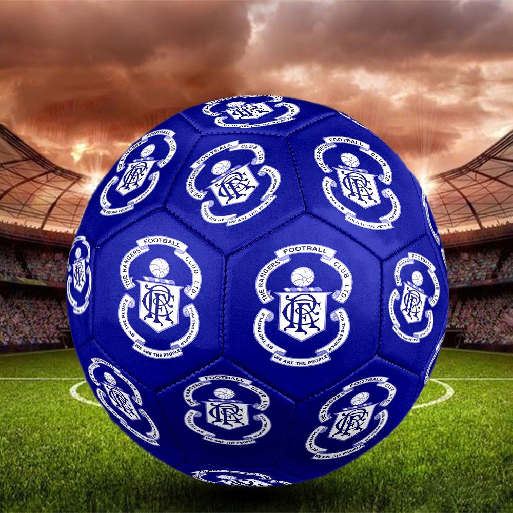 1pc Rangers FC Soccer Ball Size 5 Indoor Soccer Ball Fashion Colorful Backyard Game - Great For Sports Fans Gift HE96