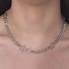 ins star element necklace female y2k subculture niche personality versatile Spice girl pentagram hollow titanium steel neck chain
