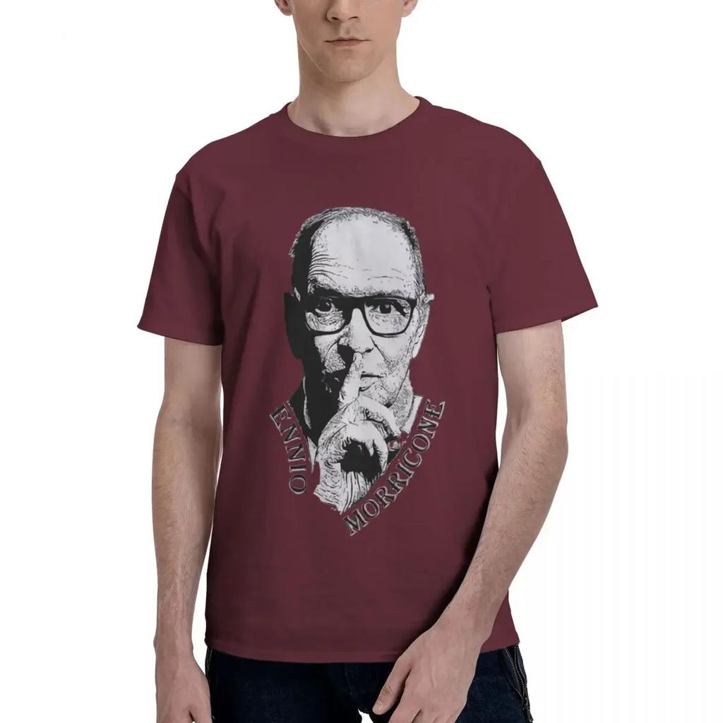 Ennio Morricone Movie Music Composer 100 Cotton Casual Breathable Confortable Unisex Designer Clothes Unisex Unisexs Shirt