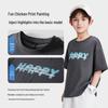 ROMON Boys' Cool-Feel Anti-Bacterial Short-Sleeve T-Shirt