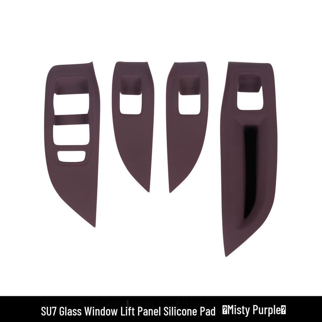 Silicone Pad for Xiaomi SU7 Car Window Lifter Panel and Door Switch Decoration