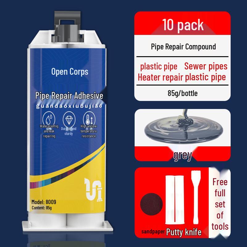 Mehrflächenrohrleck-Reparaturkleber für Metall, Kunststoff, PVC und Gusseisen