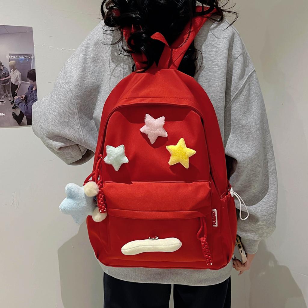 Schoolbag1011 new star bag ins wind cartoon accessories large capacity backpack fresh girl backpack cute tide