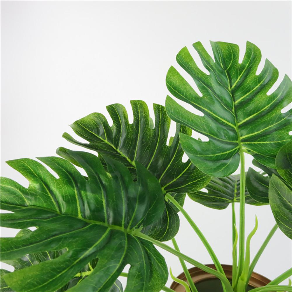 1Pc Artificial Monstera Simulation Plant Wedding Home Hotel Cafe Party Decor Christmas Ornament