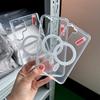MagSafe-kompatible transparente Acrylhülle für Samsung S25/S22 Ultra - Sturzsicheres Design mit großem Kameraausschnitt