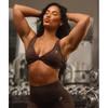 Gymshark Adapt X Whitney Animal Seamless Twist Front BH Archiv Braun Weichbraun B3b3g NC4P