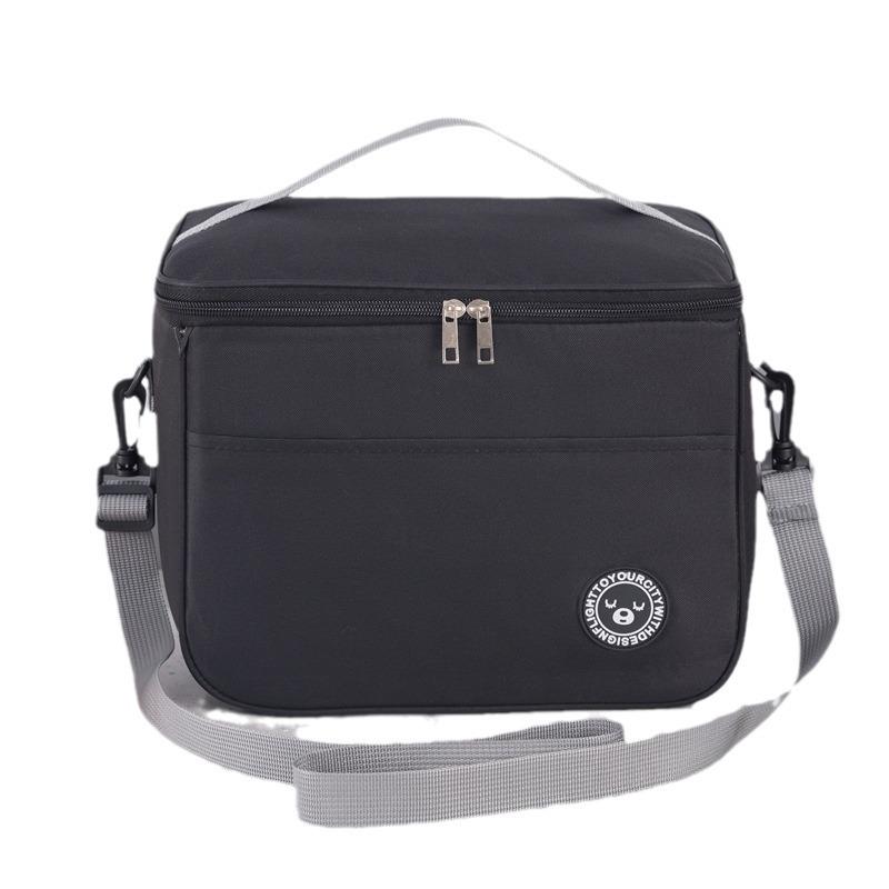 Large Capacity Insulated Lunch Bag with Aluminum Foil and Shoulder Strap