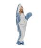 Shark Flannel Onesie Pajamas - Warm, Anti-Kick, Casual Sleep Quilt