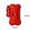 Pet Dog Bone Shape Trash Bag Dispenser with 1 Roll Pet Poop Bag Set Garbage Bag Hamster Accessories