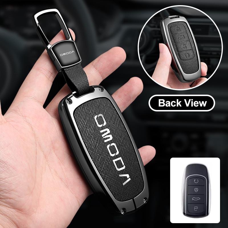 

Car Key Case Bag for Chery Omoda C5 E5 C9 Omoda 5 9 EV PHEV 2025 Key chain Protective Cover Smart Remote Key Protection Shell