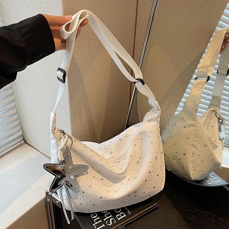 Fashionable Crossbody Dumpling Bag Women s Stylish Shoulder Bag With pendant