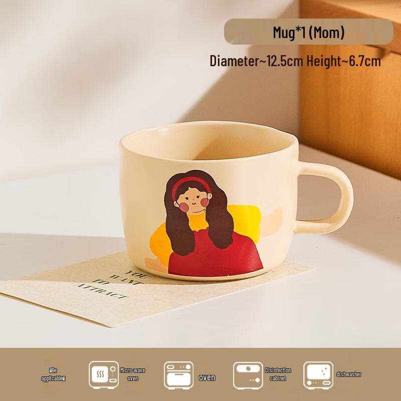 Personalized Cartoon Ceramic Mugs One Size