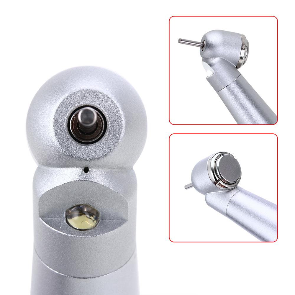 Dental 45 Degree LED High Speed Handpiece E-generator Integrated Self-illuminated Standard Head Push Button Single Water Spray