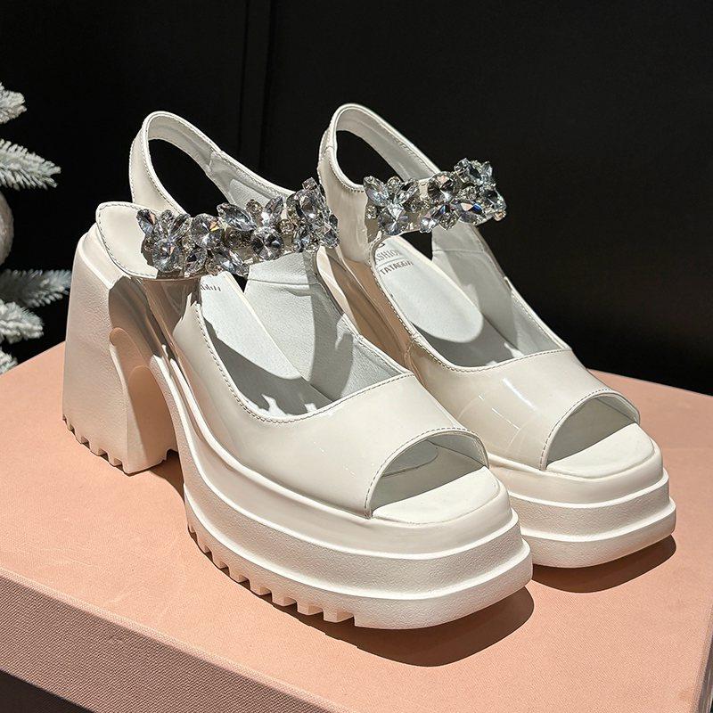 Krazing Pot из коровьей кожи с открытым носком — фото 20