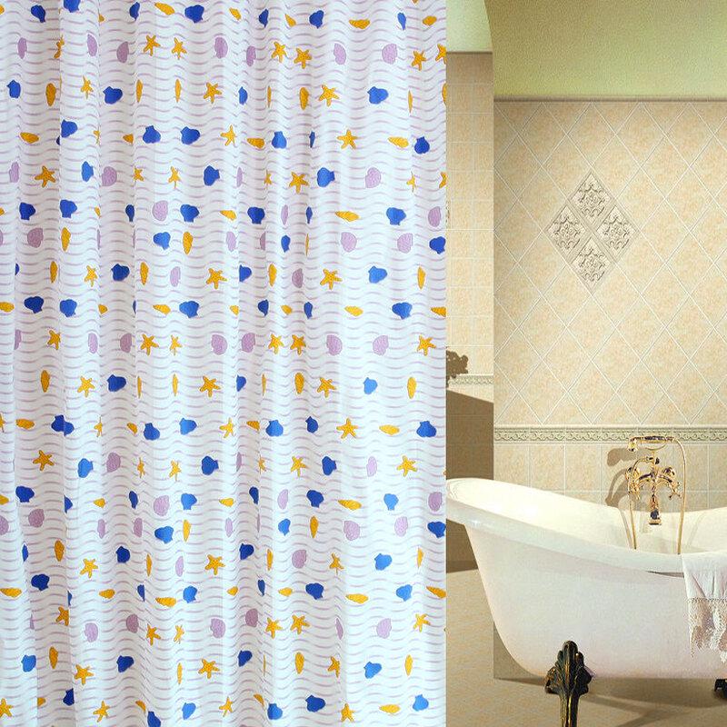 LIEI PEVA Waterproof Shower Curtain