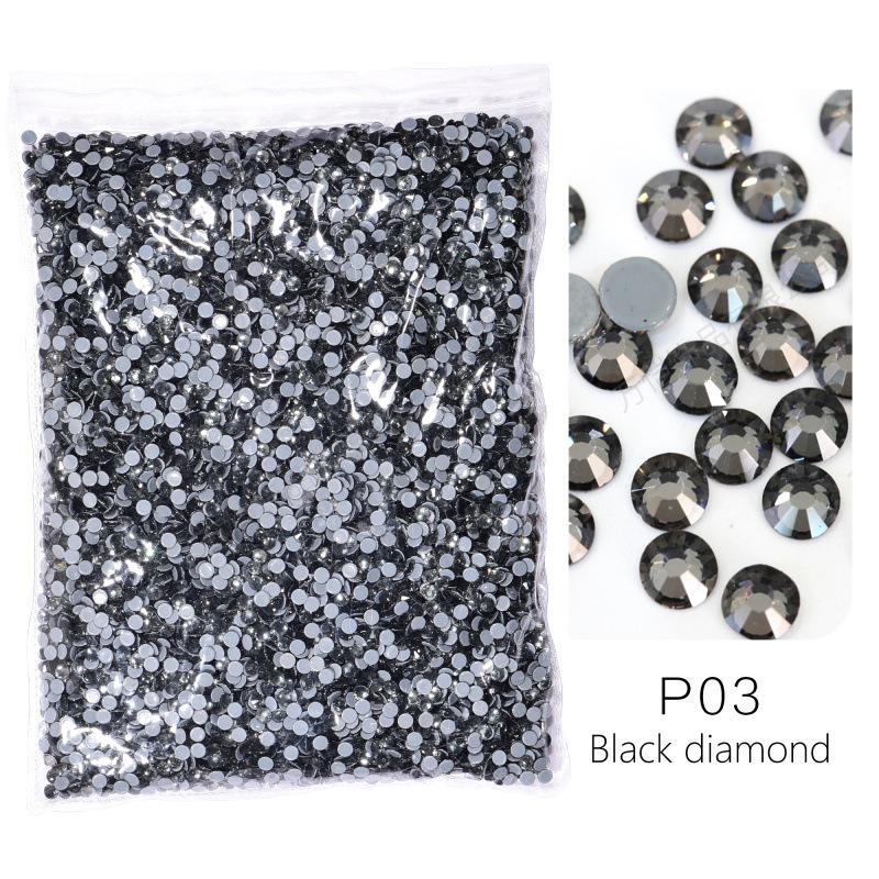 Large Packaging Uniform Glass Imitation Austrian Hot Diamond, Hot Melt Adhesive Bottom Diy Clothing Shoes And Hats Jewelry Rhinestone