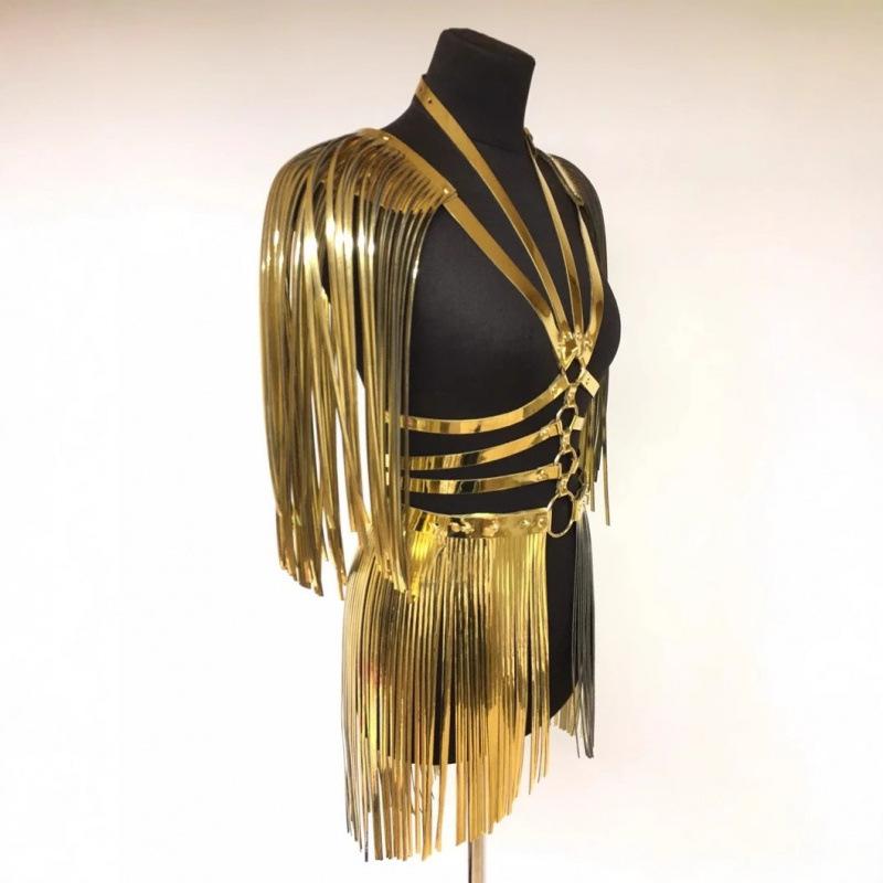 

Harajuku Style Nightclub Performance Tassel Strap Shawl Accessories