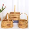 Panier à fleurs élégant tissé à la main, portable pour un transport facile, idéal pour la cérémonie de mariage et la décoration intérieure