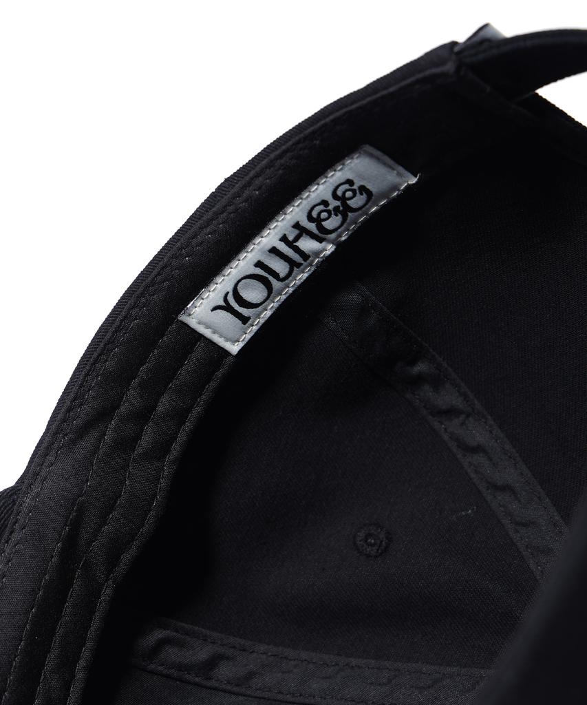 YOUHEE Lettering Ball Cap Black