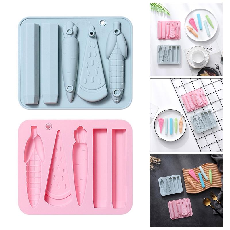 Painting Crayon Silicone Mold Baby Drawing Pencil Cupcake Chocolate Fondant Mould Cake Decorating Tools Candy Clay Molds