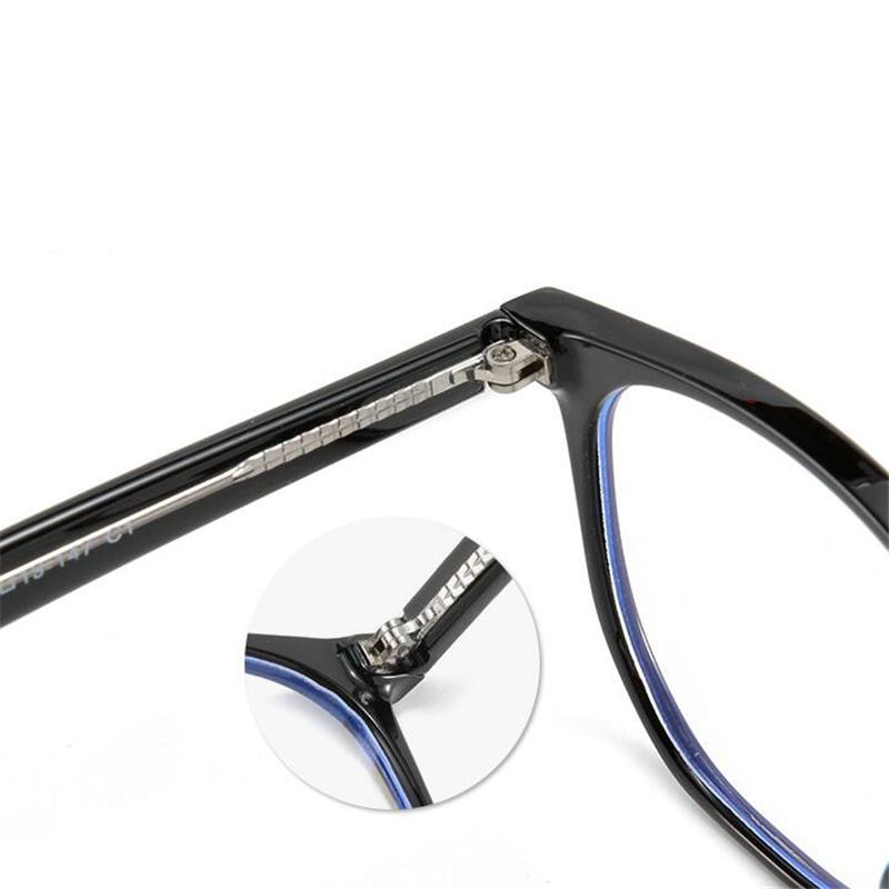 Polygon TR90 Anti Blue Light Myopia Spectacles Retro Rice Nail Frame Protective Eye Prescription Eyeglasses 0 -0.5 -0.75 To -6