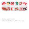 1 Box Xmas Manicure Decor Exquisite Shape Adorable Appearance 3D Visual Effect Non-Irritating Wide Application Decorative