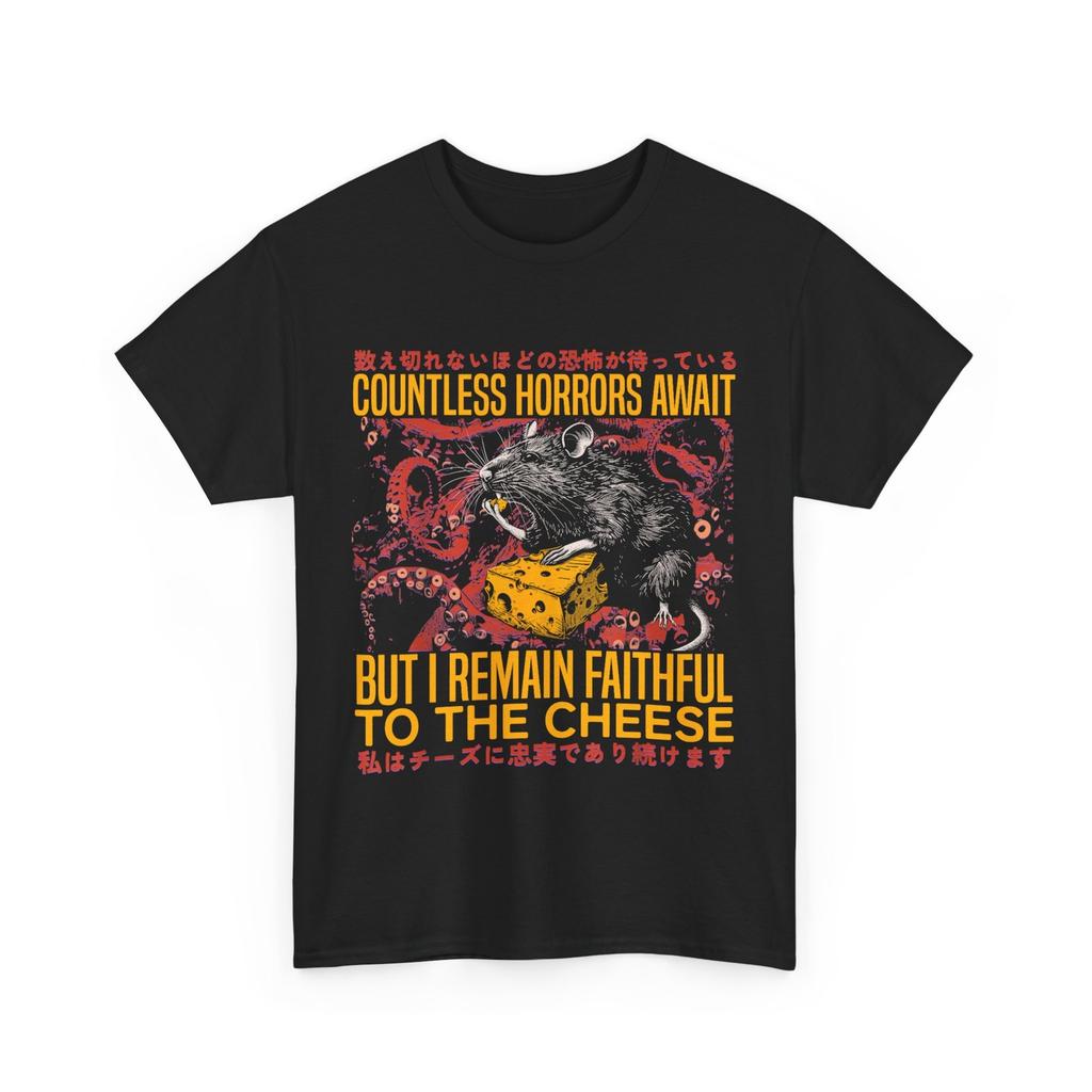 I Remain Faithful To The Cheese Vintage Japanese Rat Lover T-Shirt