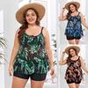 2026 Plus Size High Waist Tankini Two-Piece Women's Swimwear