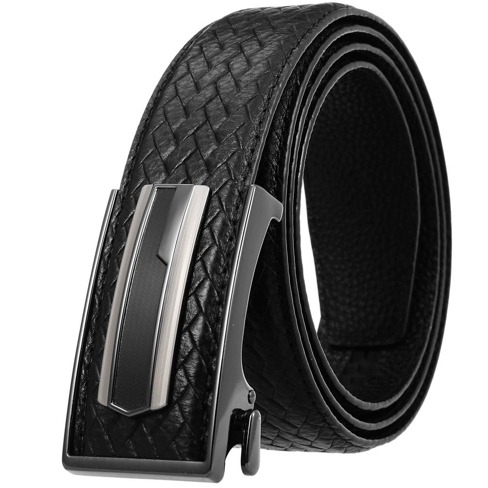 First Layer Cowhide Belt, Automatic Inner Buckle Men'S Belt Ly36-21783-5