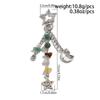 Y2K Exquisite Stylish Stars Sun Moon Key Chains For Women Glass Bead Stone Bags Key Rings Accessories Couple Keychains Jewelry