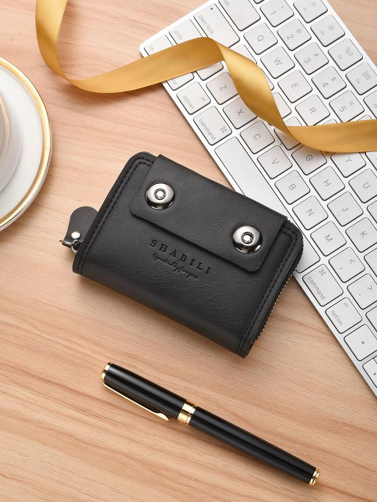 Schoolbag1011 new card bag men's wallet short organ women's card clip change bag daily storage spot tide