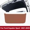 For Ford Equator Sport Equator -2024 2025 Car Boot Tailgate Kick Pad Leather Anti Kick Anti-dirty Trunk Door Mat Protection
