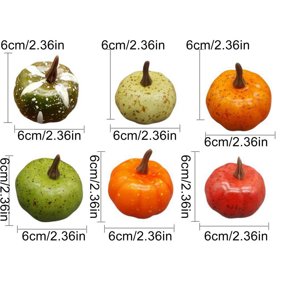 

Artificial Pumpkin Halloween Decorations for Home Mini Fake Pumpkin Autumn Harvest Party Thanksgiving Ornaments Props