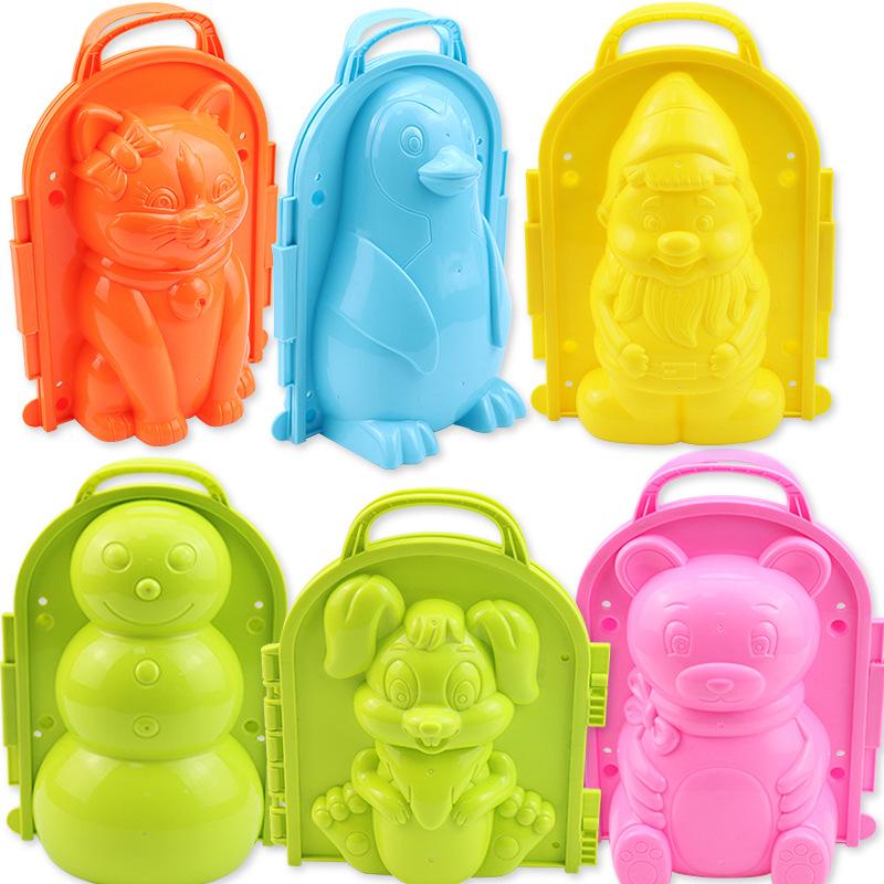 Snow Toy Cartoon Penguin Snow Mold Making Shape Snowball Snow Sleet Shape Snow Play Tool