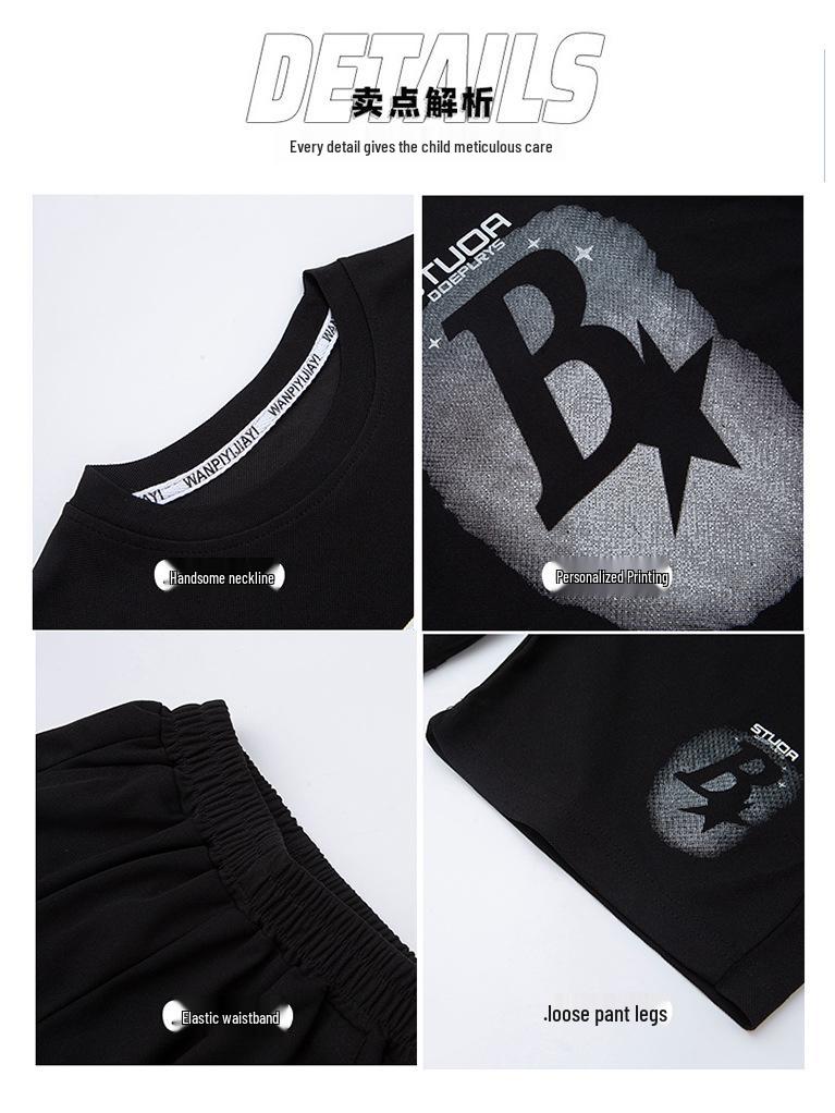 Jungen Cooles Sommer Kurzarm Set 2025 - Trendige und Schicke Mode für Kinder