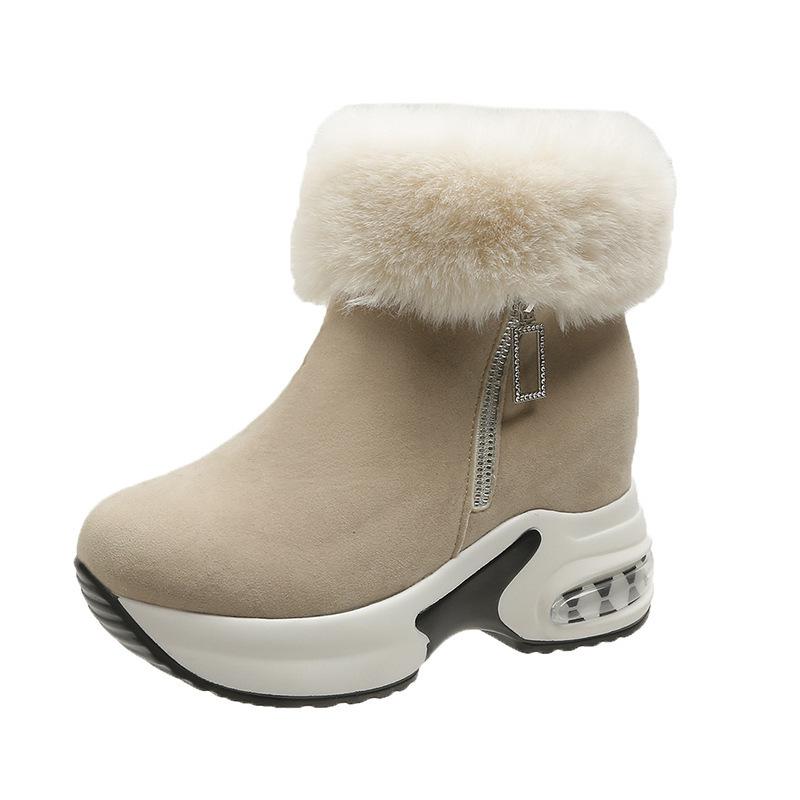 Foreign trade large size light soft sole comfortable cotton shoes women's autumn and winter new versatile thickened warm non-slip cotton boots women's