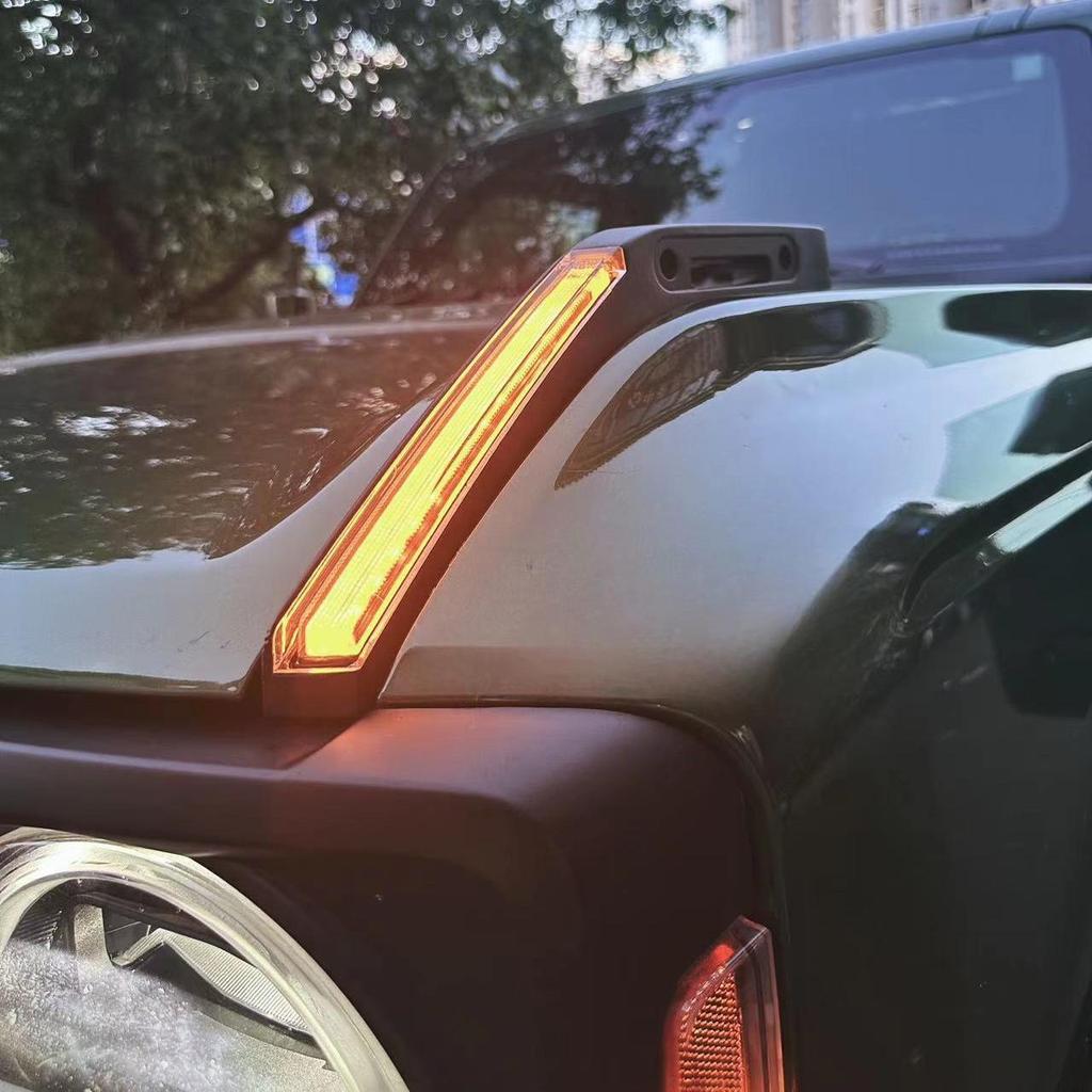 Ford F-15 Rainforest Branching Hood Handle Retrofit: Flowing Turn Signals, Damage-Free Installation.