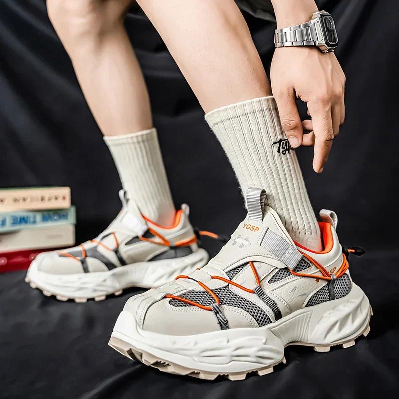 2025 Mesh Breathable Shoes for Men Sports Running Casual Ladies Fitness Vulcanize Shoes New Men's Luxary Chunky Sneakers