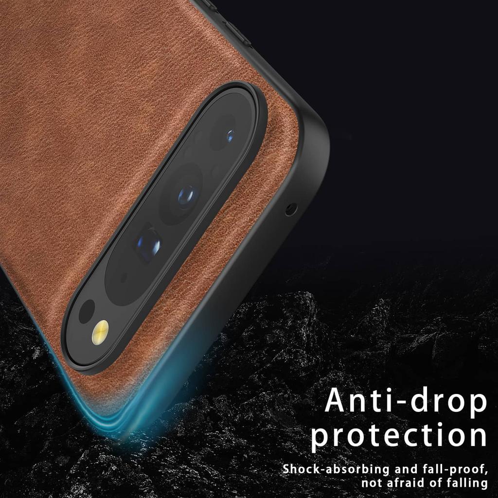 For Google Pixel 9 Pro XL 9 8 7 Pro 8A Premium PU Leather Phone Case Scratch-Resistant Solid Color Cover for Google Pixel 9 Case