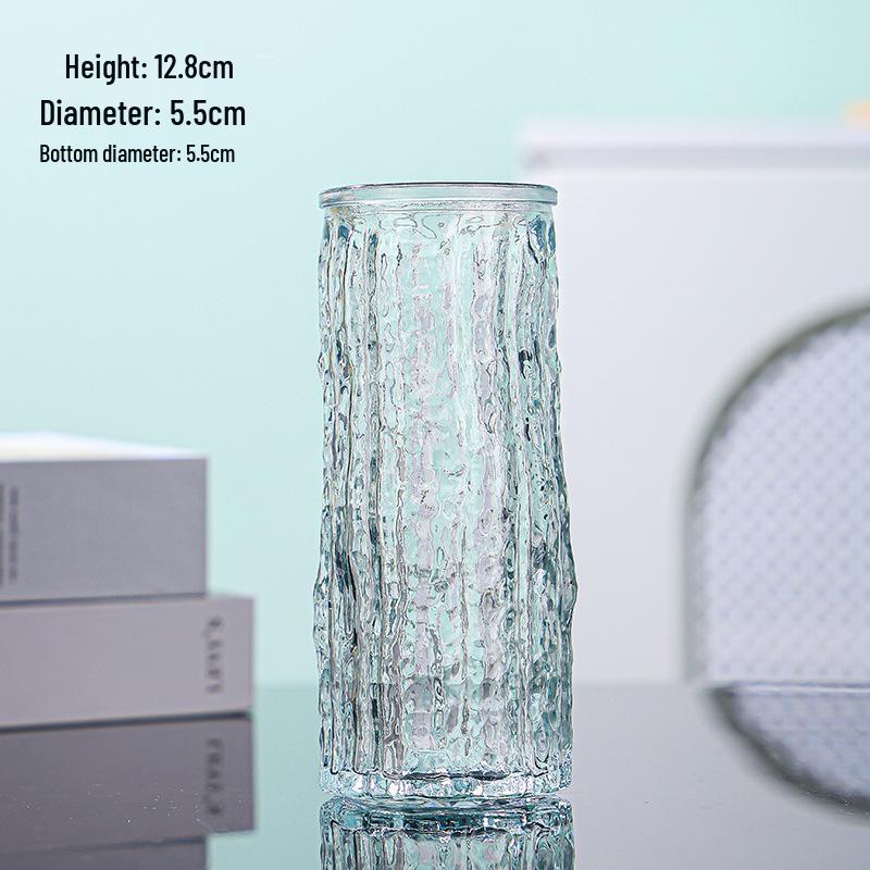 Retro Französisch-Amerikanische Mini-Glasvase für Trockenblumen & Grünzeug