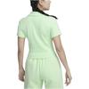 Nike Sportswear Essentials Solid Casual Pullover Short Sleeve Polo Women Tops Vapor-Green DV7885-376