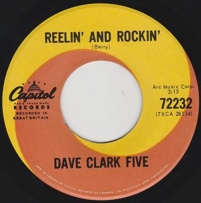7-Zoll Schallplatte DAVE CLARK FIVE - Reelin' And Rockin' 72232 Capitol Records 1965 Kanada Rock Gebraucht