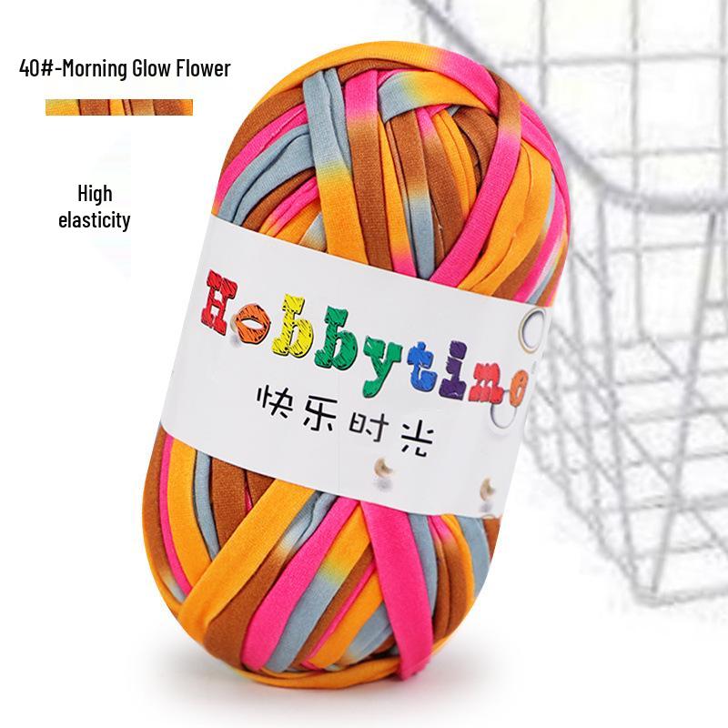 Cloth Strip Yarn DIY Crochet Kit: Handmade Bag, Knitting Material for Cushions, Carpets, and Dolls