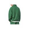 Reebok Solid Color Knitted Fleece Half-Zip Pullover Sweatshirt Unisex sweatshirt Dark-Green 23FRC355UGL1