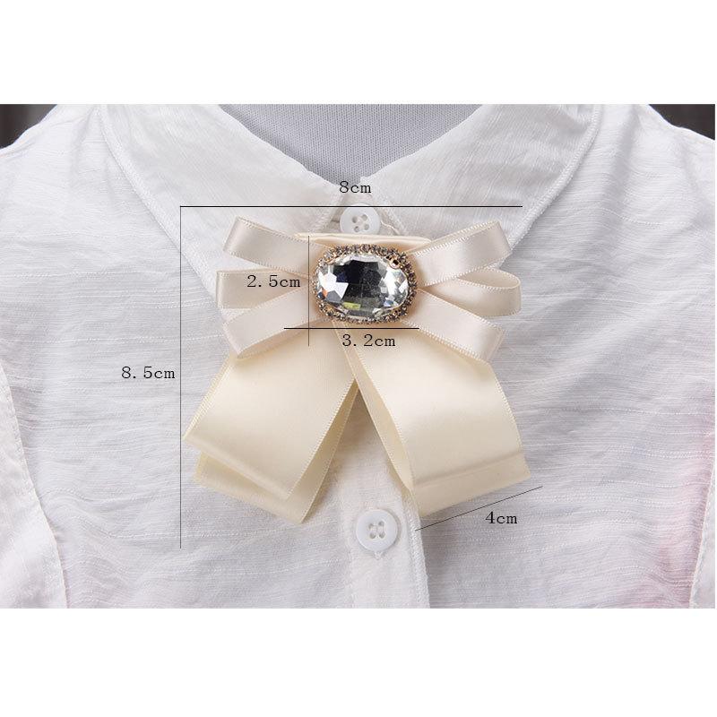 Retro Personalized Fabric Bow Brooch Corsage Mourning Brooch Women Suit Shirt Collar Pins Necktie Jewelry Accessories