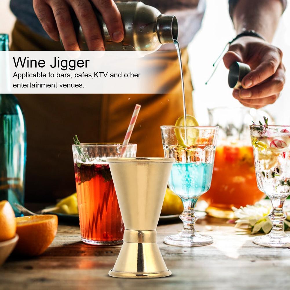 

Stainless Steel Measuring Cup Wine Glass Ounce Cup Cocktail Jigger Drink Liquid Measuring Tools
